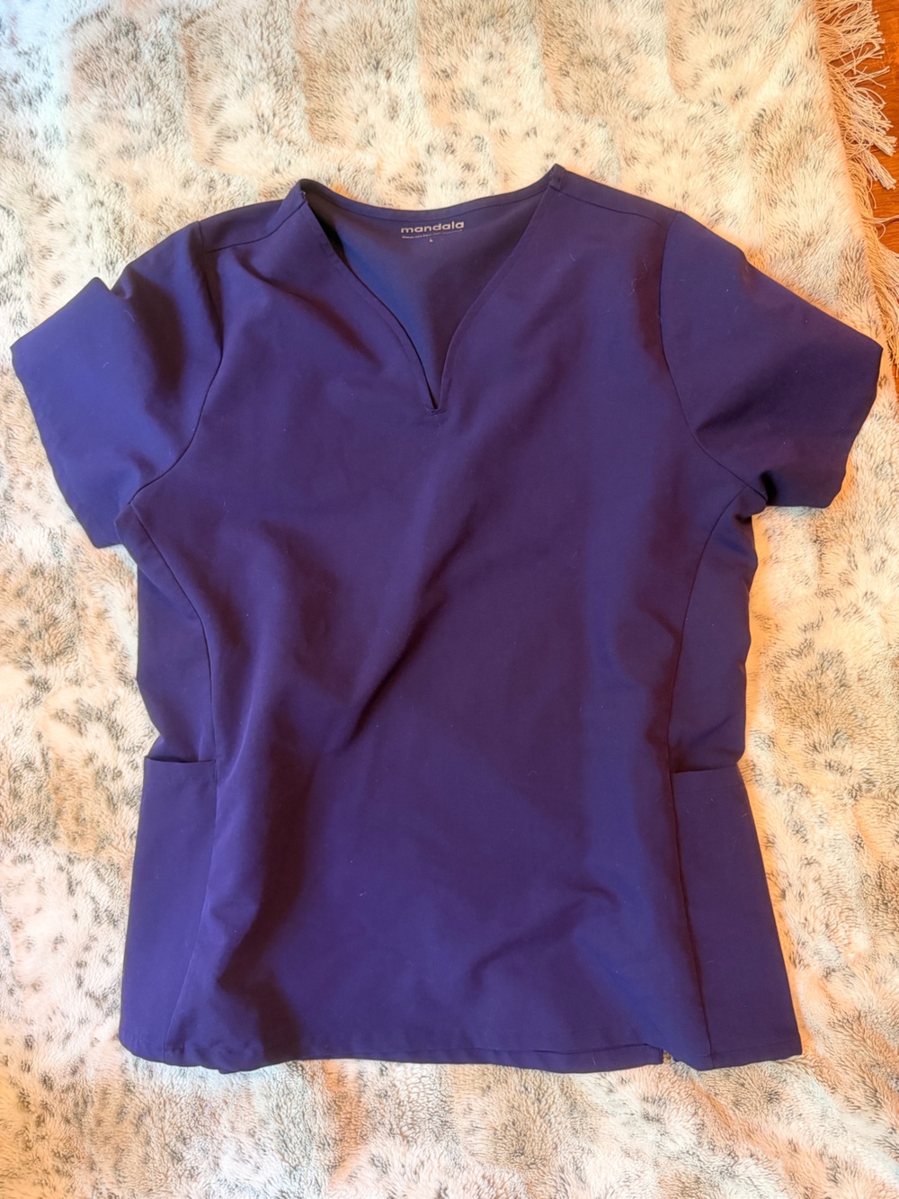Mandala Women's Purple scrub top